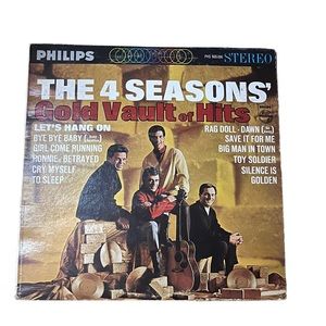 Vintage Vinyl 4 Seasons Gold Vault Of Hits 1965 Philips PHM 200-196 LP Album